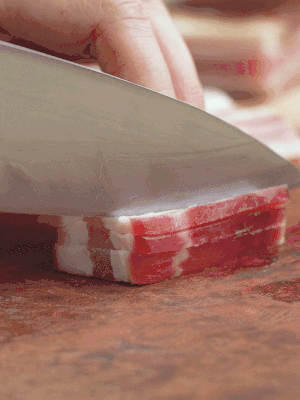 金字淡咸肉切絲。